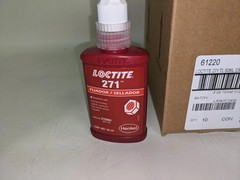 LOCTITE 271 Red Thread Locker Low Viscosity Adhesive for Metal Fasteners