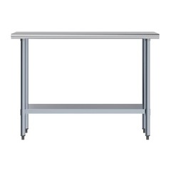 Jefferson 24 in. x 48 in. Stainless Steel Table With Shelf. NSF