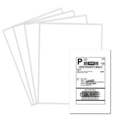 100 Full Sheet Shipping Labels 8.5×11 Self Adhesive Blank Paper for Laser Inkjet