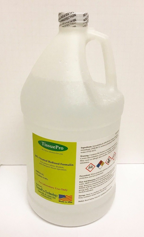 Neutral buffered formalin 1 Gallon (3.8 Liters) from TISSUEPRO