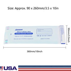 200 Self Sterilization Pouches Pouch Autoclave Sterilizer Bag Dental Tattoo Nail