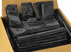 Black T-Shirt Carryout Bags (700 ct.) by Poly-America