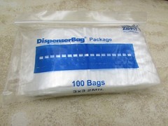 1000 PACK Reloc Zippit Bags 3″ X 3″ Zip Seal Lock Clear 2mil Poly Slide Lock