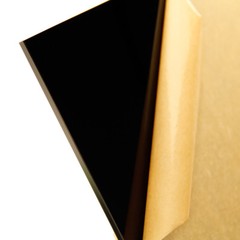 1/16″ (1mm) Solid Black 12″x12″ Cast Acrylic Plexiglass Sheet Opaque Glossy AZM