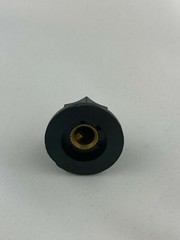 PACK OF 5! 0.95 Inch/24 mm Knob 1/4 Inch/6.4 mm Shaft Round Control w/ Set Screw