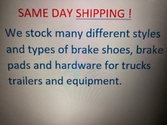 K71-868-00/040-449-00 Trailer Brake Shoe Set & hardware kit 10-16k 12-1/4×5-1/2