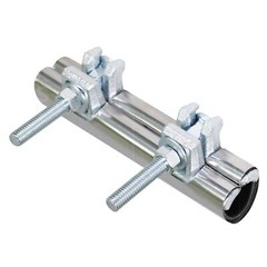 1 in. x 6 in. Long 2-Bolt IPS Pipe Repair Clamp, Stainless Steel