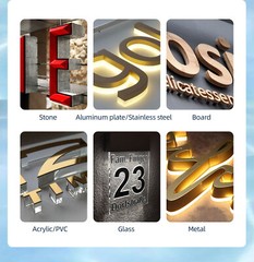 20pcs/pack Black Polymeric adhesive for signage Soft Aluminum Foil Package