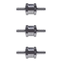 3 Pack of 6mm 1/4″ One Way Non Return Fuel Line Check Valve Petrol Diesel Water