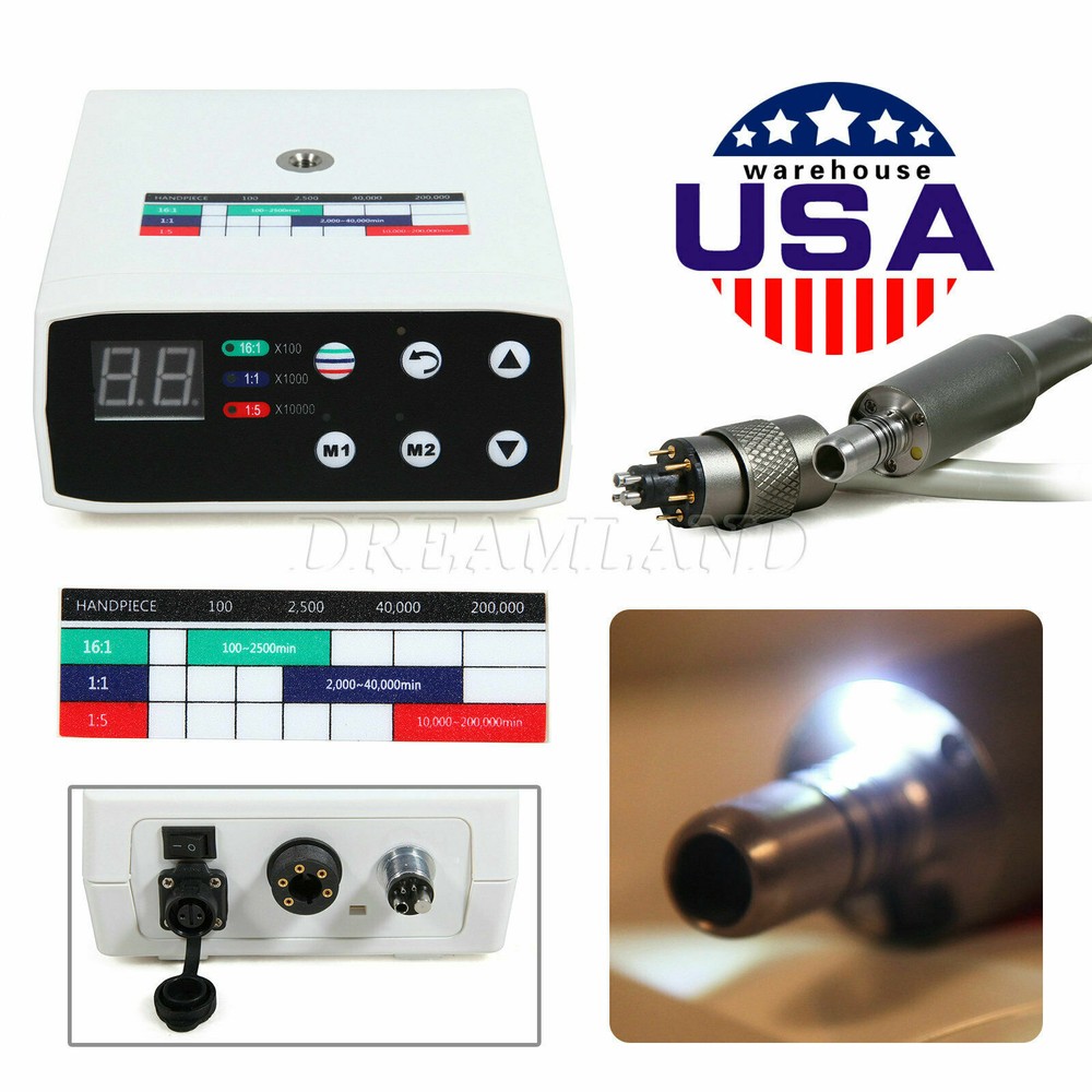 ST-NEW Electric LED Brushless 200000RPM Micro Motor /1:5 1:1 1:4.2 LED Handpiece