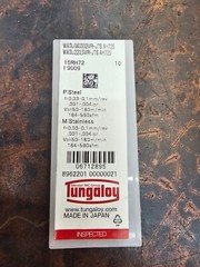 Qty 10 Tungaloy WXGU 220.5MR-JTS WXGU040302MR-JTS 6712895 AH725 Carbide Inserts