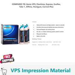 HEAVY BODY FAST SET VPS Dental Impression Material FAST Set 50ML Cartridges PVS