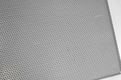 HP1812 Flanged Perf Panel 16.25 In X 10.25 In Perforated Metal Sheet Silver