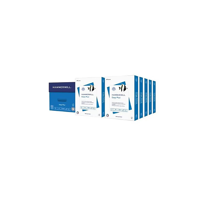 Hammermill Copy Plus 8.5″ x 11″ Copy Paper, 20 lbs., 92 Brightness, 5000 Sheets/