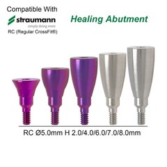 US Dental Healing Abutment Cap Fit Straumann ITI BLT/BL Implants RC NC Titanium