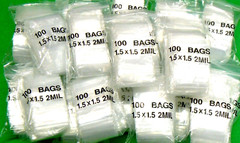 Bulk 11,000 Bags 2mil Clear 1.5×1.5 Reclosable Baggies 1-1/2″ Square Bag 11000