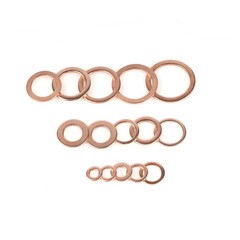 150Pcs Copper Crush Washer Gasket Set Flat Ring Seal Assortment Kit M5 – M22 US