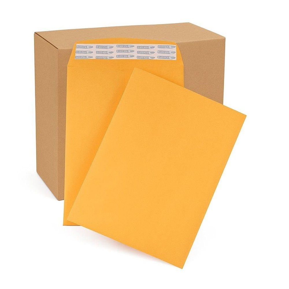 100 – Pack 6″x9″ Kraft Catalog Mailing Envelopes Mailers Peel Self Seal