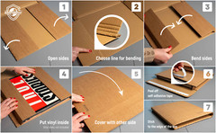 Vinyl Record Shipping Boxes (10pk)  LP Mailer  Holds 1 – 8 12 inch Records