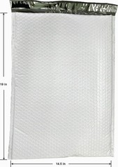 15 ct Extra Large Poly Bubble Mailers 14.5×19 Inch Bubble Lined Cushioned Pol…