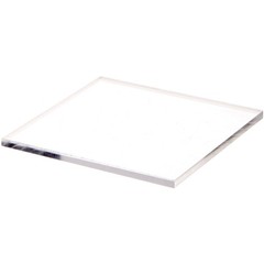 Plymor Clear Acrylic Square Polished Edge Display Base, 5″ W x 5″ D x 0.25″ H