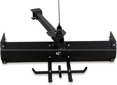 Tow Behind Box Scraper Lawn Tractor Attachments for ATV UTV Tractor Mower Black