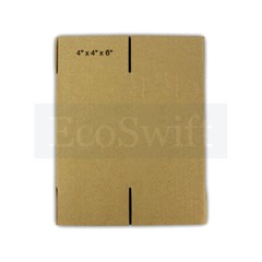 1-200 4x4x6 “EcoSwift” Cardboard Packing Mailing Shipping Corrugated Box Cartons