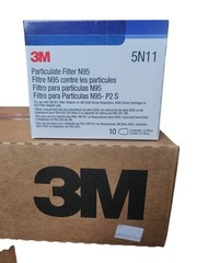 1 Case (10 Boxes of 10) of 3M 5N11 N95 Replacement Particulate Filters 100 Total
