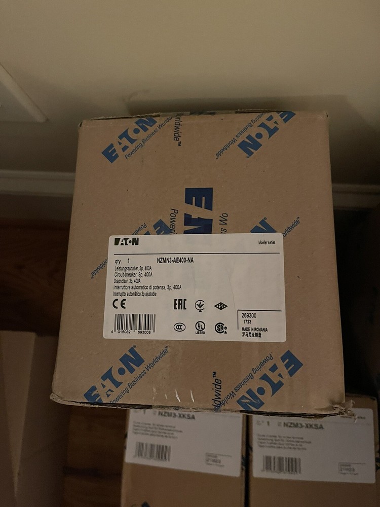 NZMN3-AE400-NA. CIRCUIT BREAKER. 400AMPS. EATON/Moeller’s. Is Stock. UL Listed
