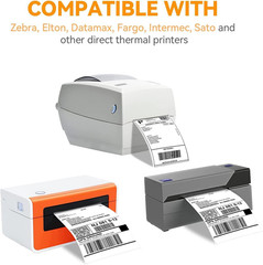 500 Fanfold Direct Thermal Shipping Labels – 4X6, Compatible with Rollo, MUNBYN,