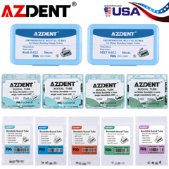 AZDENT Dental Orthodontic Buccal Tubes 1st/2nd Molar Roth/MBT 022 Bondable USA