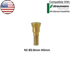 US Dental NC/RC Closure Screw Healing Cap Abutment GH 0/0.5mm fits Straumann ITI