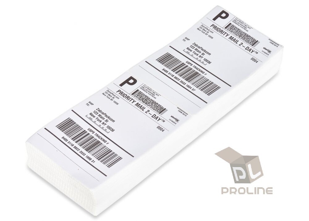 4×6 Fanfold Direct Thermal Labels for Zebra Rollo MUNBYN Printer (500 Per Stack)