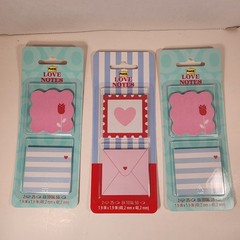 Post-it Love Notes New In Package Set Of 3 / cute notes / office supplies