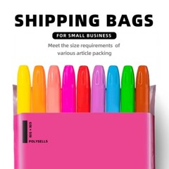 100 6×9 Poly Mailer Envelopes Self Sealing Shipping Mailers Bags Pink POLYSELLS