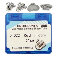 Tubos de Dental ortodoncia Orthodontic Buccal Tubes 1st 2nd Molar MBT Roth 022