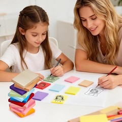 40 Pads Sticky Notes 1.5×2 Inch 16 Colors Self Stick Memo Notes Removable Pads