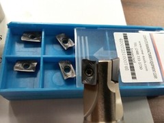 3/4″ 90° indexable end mill 3/4″x3.5″ & 10 extra inserts Sandvik R390 #506-SDVK