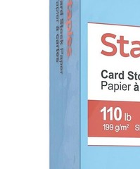 Staples Cardstock Paper 110 lbs 8.5-Inch x 11-Inch Blue 8.5×11 inches,