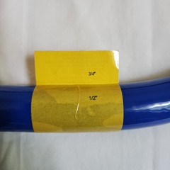 Flexible 3/4″ X 52″ Gas Hose for Commercial Kitchen Equipment Quick Connect Blue