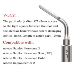 Ultrasonic Piezo Surgery Extraction Tips Kit Satelec Acteon Piezotome 2 Cube