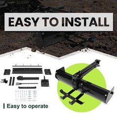 40″ Steel Adjustable Behind Box Scraper For Lawn Garden Tractors
