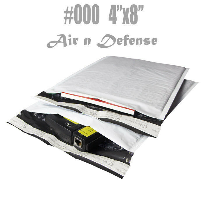 500 #000 4×8 Poly Bubble Padded Envelopes Mailers Shipping Bags AirnDefense