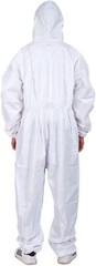 3 Pack SMS Disposable Paint Suit, Hazmat Suits, Coveralls with Hood