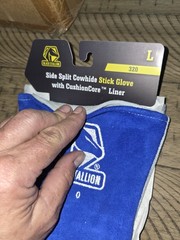 NEW – Black Stallion 320 CushionCore Split Cowhide Stick Welding Gloves -LARGE