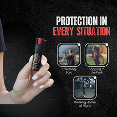 Lot of 6 Police Magnum pepper spray 1/2oz unit safety lock self defense security