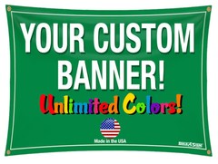 4×8 Full Color Custom Banner 13oz Vinyl DOUBLE SIDED