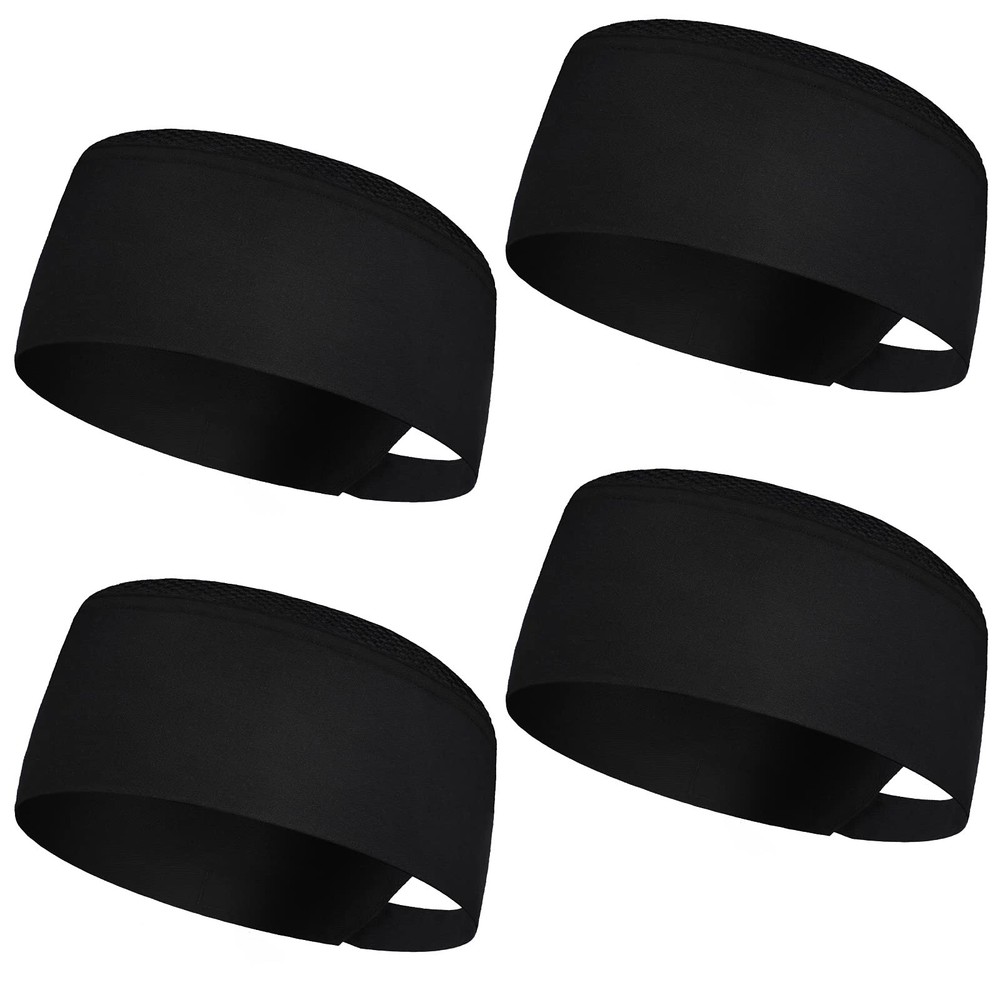 Unisex Chef Hats for Men Women Adult Adjustable Beanie with Mesh Top Black