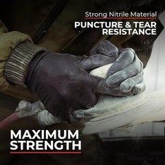 6 Mil Black Nitrile Disposable Gloves Powder Free Case 1000 PC S M L XL XXL