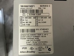 Allen Bradley Device Net CAT 160-BAO1NSF1 TESTED RETURNS ACCEPTED .5 HP